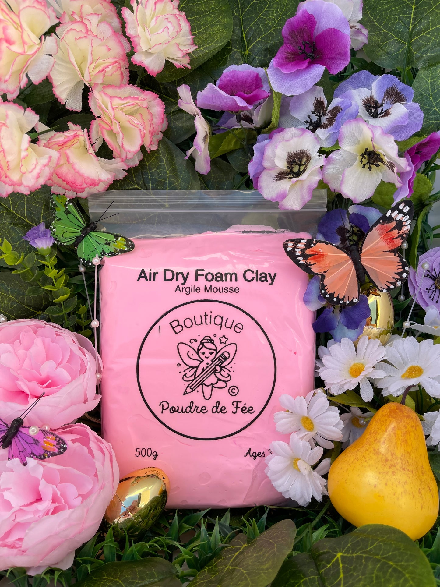 Pink Fairy Dust Firm Clay 500g