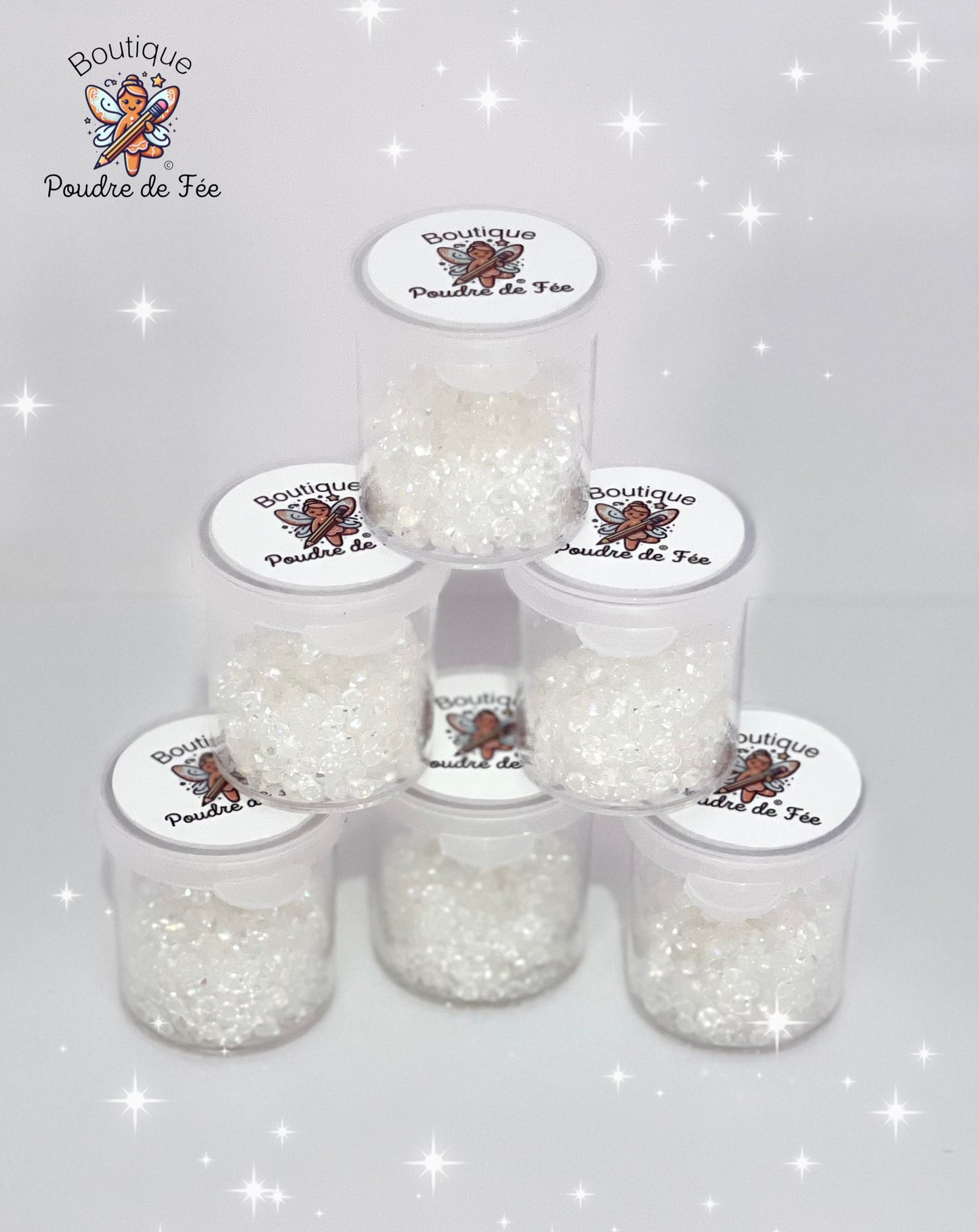 Clear Ab Iridescent 3mm rhinestones 10g