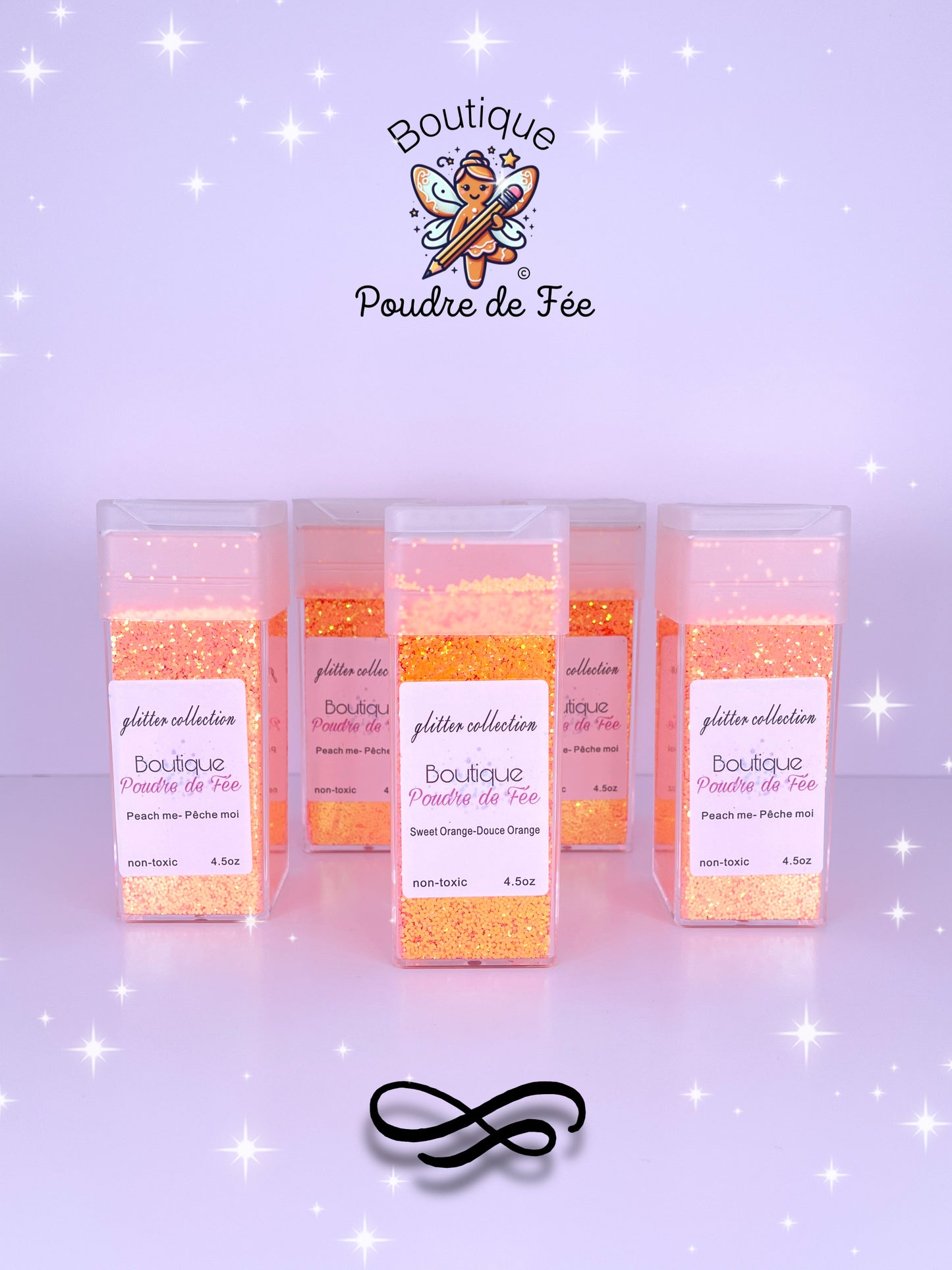 Sweet Orange Chunky Glitter 4.5oz Bottle