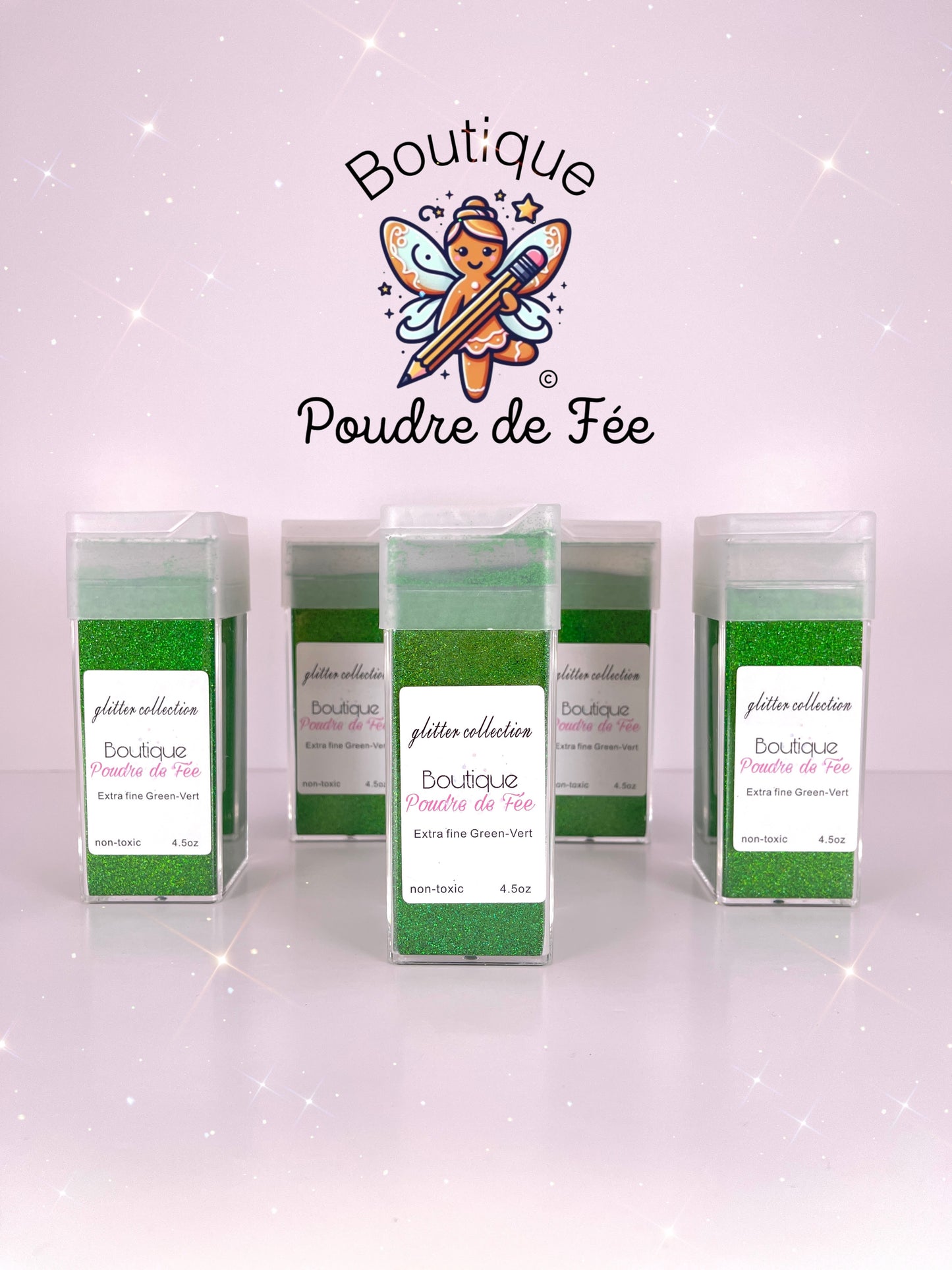 Green Holographic Extra Fine Glitter 4.5oz Glitter