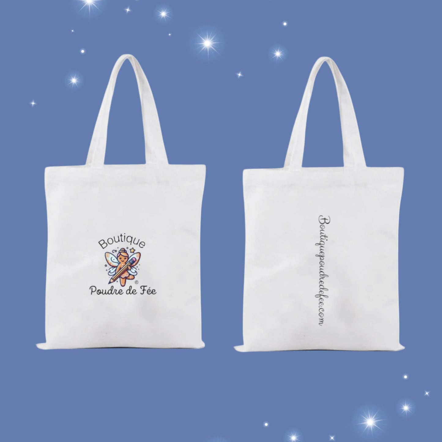 Boutique Poudre de Fée White Tote Bag