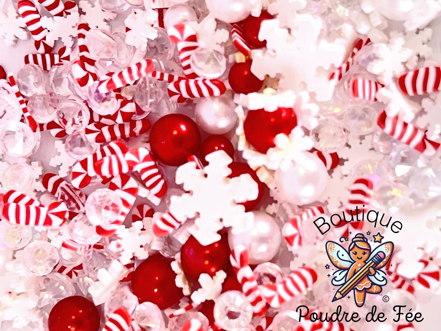 Candy Cane Lane Fake Sprinkles Mix 5oz