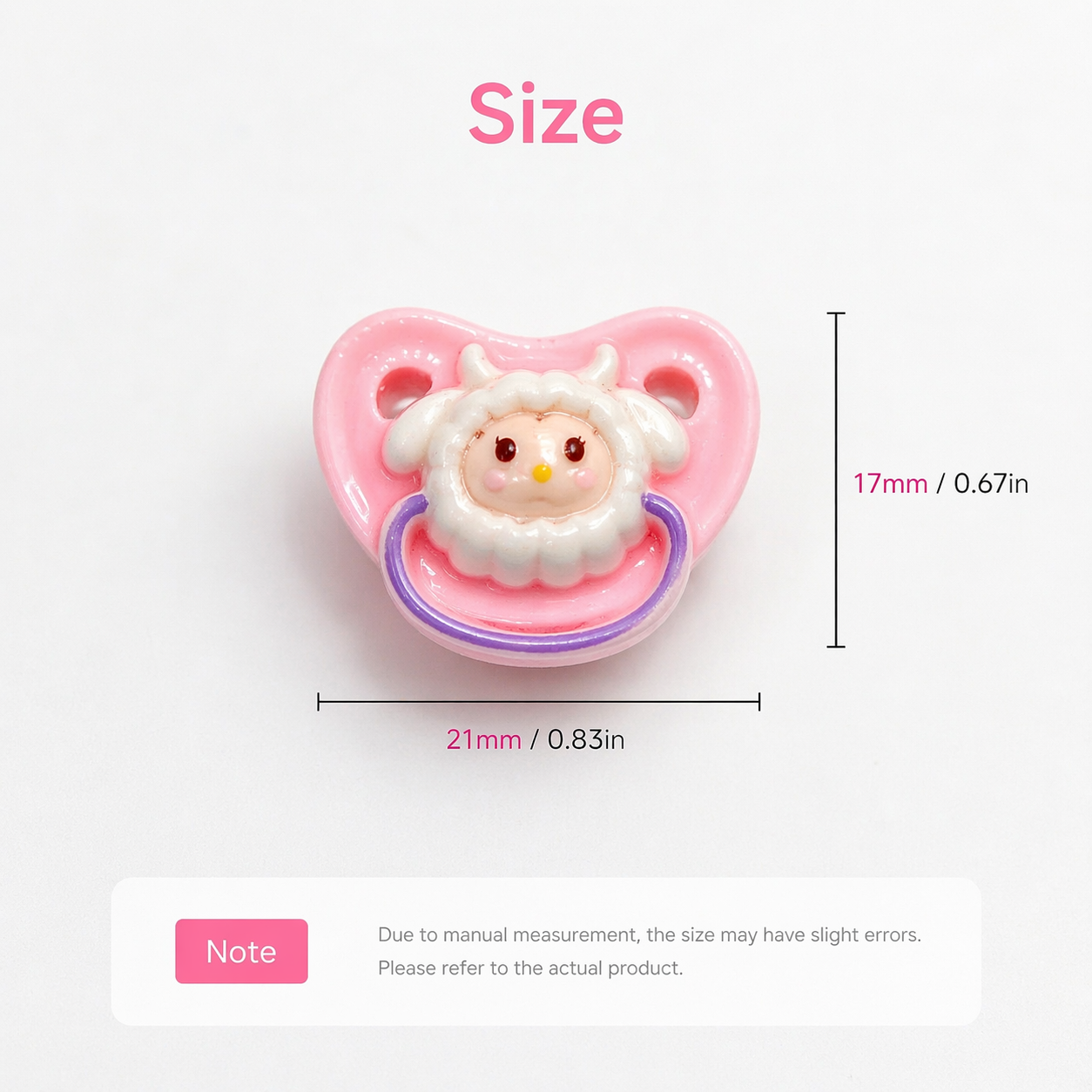 Kawaii Baby Pacifiers set of 3,chosen randomly*