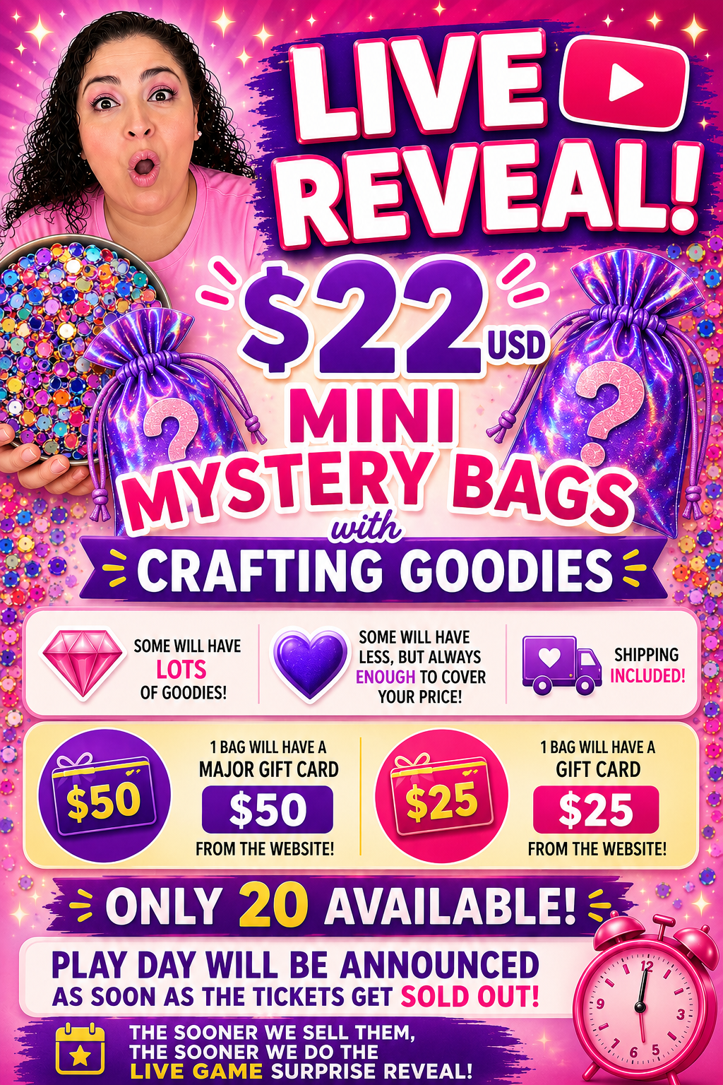 Mystery Bags Live Reveal Game