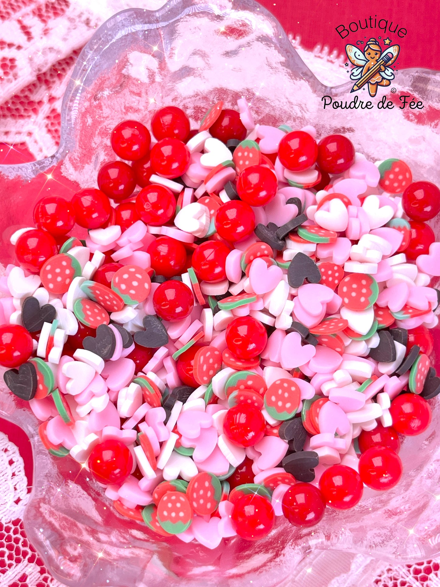 30g Red Strawberries and Hearts Mix