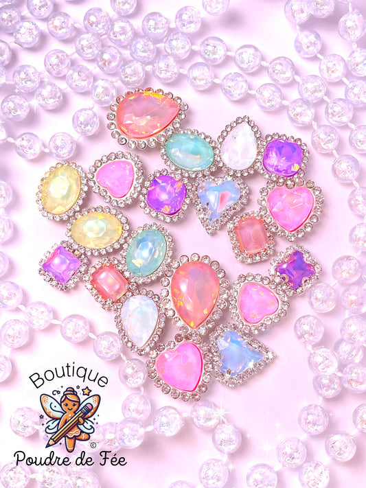 Iridescent Pastel Rhinestones 20pcs