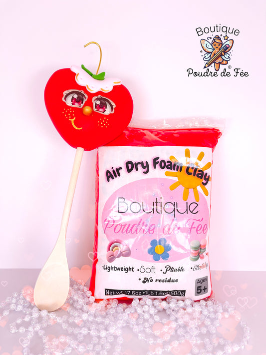 Bright Red Foam Clay 500g