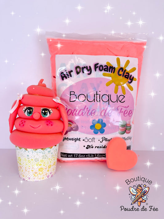 Coral Bubblegum Foam Clay 500g