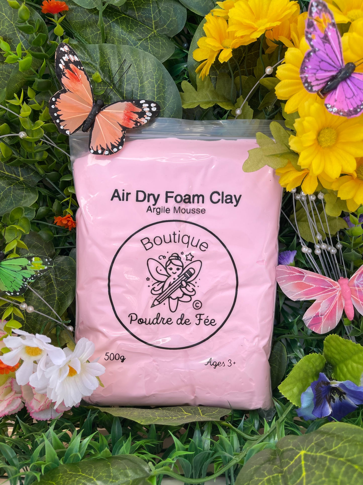 Cotton Candy Pink Firm Clay 500g