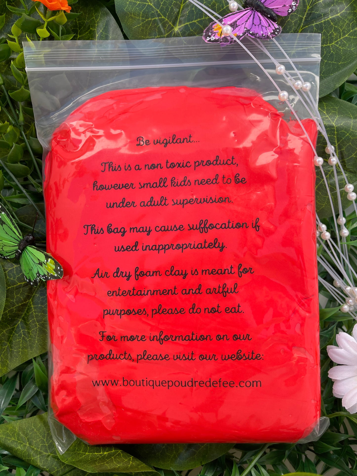 Candy Apple Red Firm Clay 500g