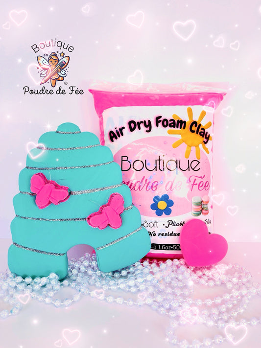 Hot Pink Foam Clay 500g