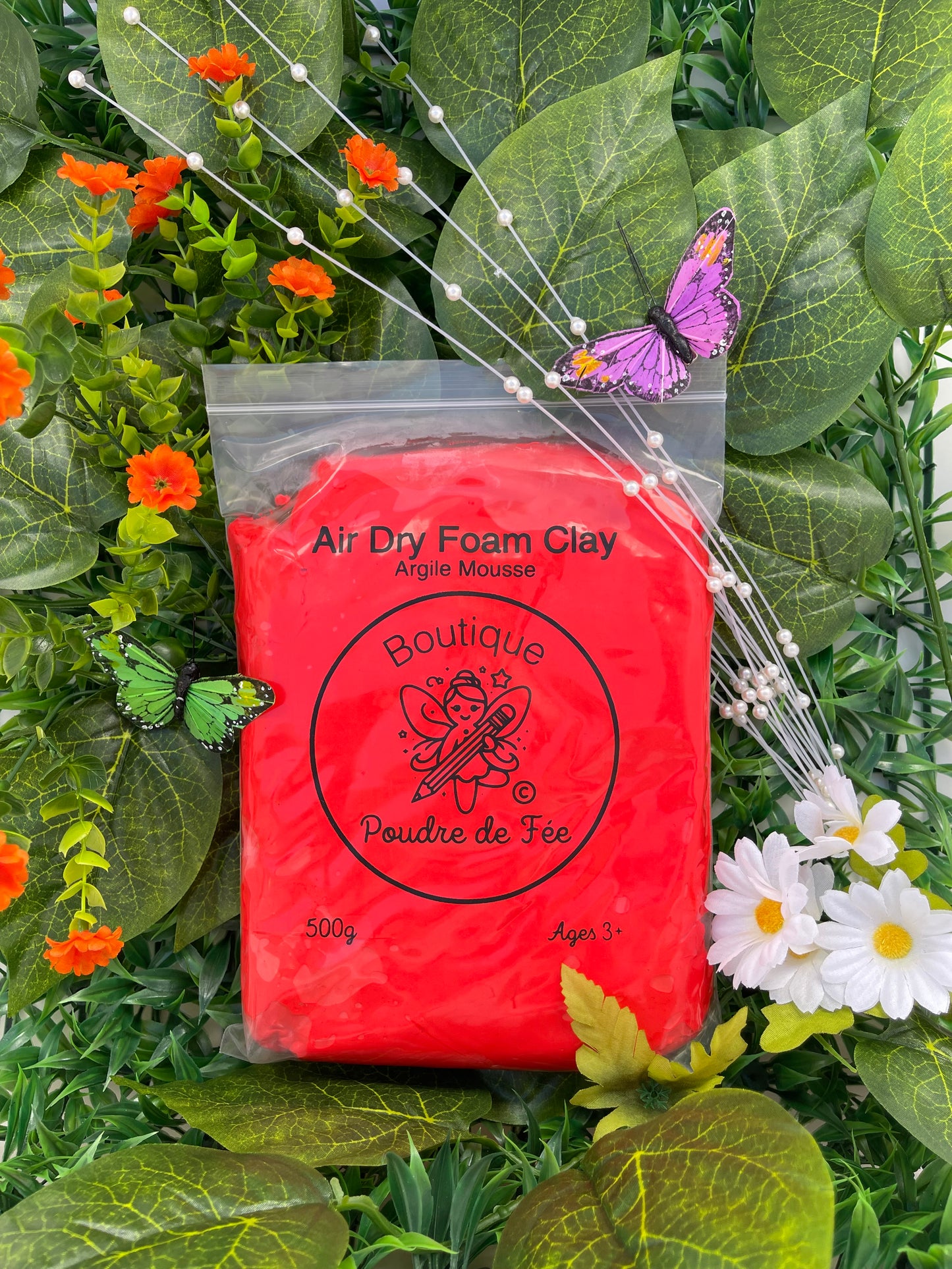 Candy Apple Red Firm Clay 500g